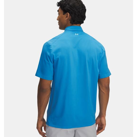 Under Armour Shorebreak Hybrid Woven Short-Sleeve Button-Down Shirt for Men - Picture 2 of 3